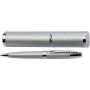 Metal ballpoint pen with elegant case. Refil Black.