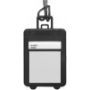 Etichetta porta nome da bagaglio, forma trolley.