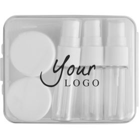 Cosmetic travel kit, 5 pieces with case