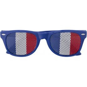 Occhiali da sole in plexiglass, protezione UV 400, bandiera Francese