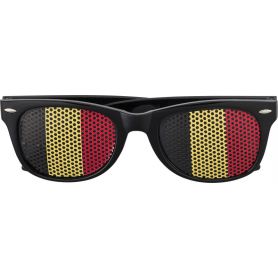 Plexiglass sunglasses, UV 400 protection, flag of Belgium