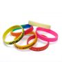 Silicone, Unisex or Child bracelet customized in 1 color