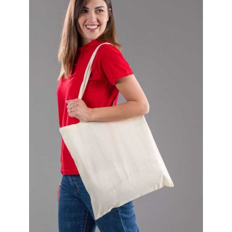Shopper/Envelope 38x42cm 130gr/m2 100% Cotton Natural Promo Bag.