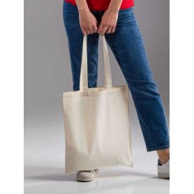 Shopper/Envelope 38x42cm 130gr/m2 100% Cotton Natural Promo Bag. Stretch