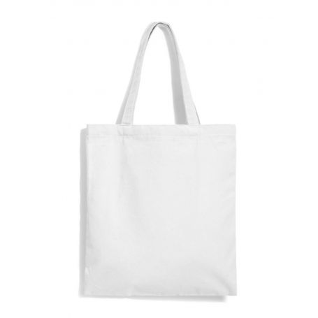 Shopper/Envelope 38x42cm 130gr/m2 100% Cotton. Promo Bag White. Stretch