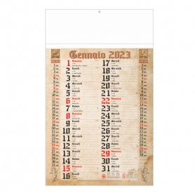 Calendario 2023 "Anticato" 29 x 47 cm da muro. Olandese
