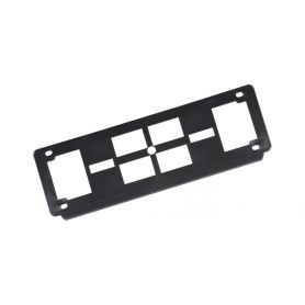 Promo Stock 50 Front car license plate holder in shockproof plastic. Customizable with your logo