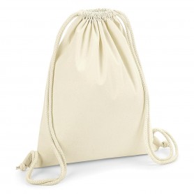 Multipurpose Bag/Backpack 37x46cm Premium Organic Natural Cotton Cotton Gymsac Westford Mill