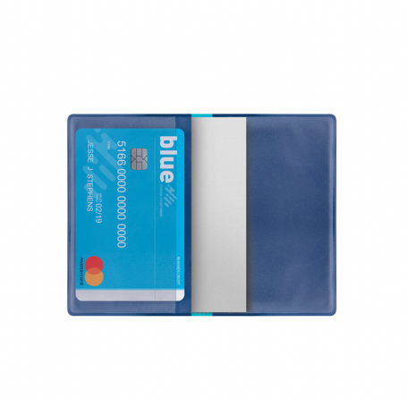 Porte-carte avec RFID pour l’anti-fraude, 2 poches. Carte de base en TAM.