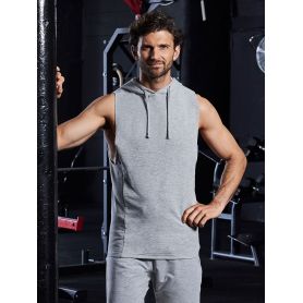Sporty hoodie, super stretch and wide armholes. Urban Sleeveless Muscle Hoodie. Unisex. JustCool