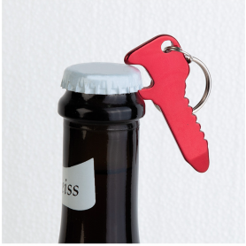 Metal bottle opener keyring. Key opener