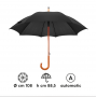 Parapluie écologique automatique est de 108 x 88,5 cm « Madera ». Personnalisable avec votre logo!