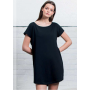 T-shirt extra lunga, 100% Cotone Organico. Women's Loose Fit T Dress