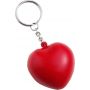 Heart-shaped stress reliever with key ring, in PU. Lilou