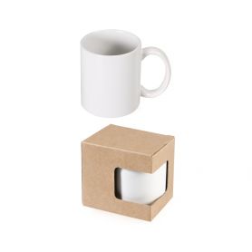 Promo Stock 100 Tasses en céramique 320 ml Mug Subli avec boîte. Personnalisez avec votre logo en couleur.
