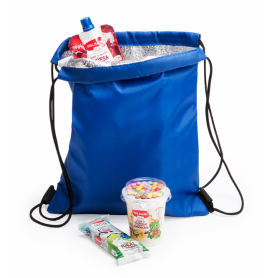 Children's bag with drawstring with insulating aluminum interior. Tradan Fridge