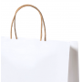 Bags in carta riciclata e manico a contrasto. 25 x 11 x 31 cm. Taurel
