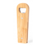 Bottle opener with envelope clip and magnet. Bamboo and stainless steel. Nadim