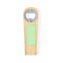 Bottle opener with envelope clip and magnet. Bamboo and stainless steel. Nadim