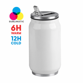copy of water Bottle Sublimation Aluminium 400ml with screw cap and housing, customizable color