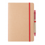 Notebook/Notes in natural cardboard 15 x 21 cm. White and smooth sheets. Esteka.