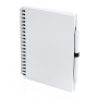 Notebook/Notes 15 x 18 cm spiral with white sheets, soft-touch cover in durable recycled cardboard. Koguel