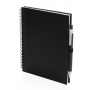 Notebook/Notes 15 x 18 cm spiral with white sheets, soft-touch cover in durable recycled cardboard. Koguel
