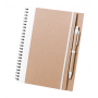 Notebook/Notes 16.5 x 21 cm in two-tone natural cardboard. Tunel