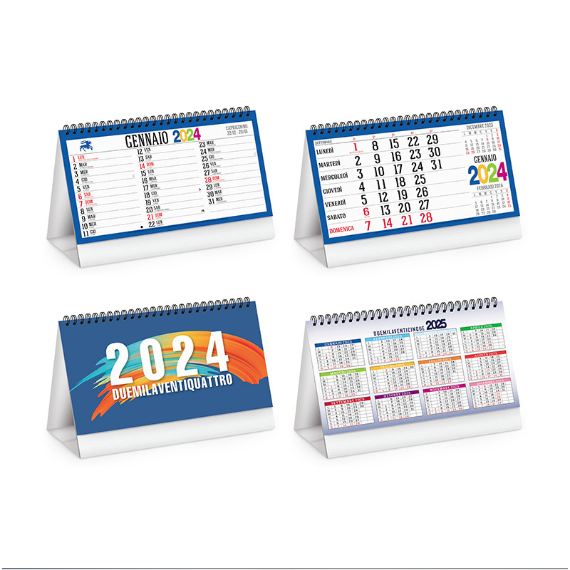 SP/26 Calendario da tavolo Norvegese 12 fogli - Calendari 2024 Da Tavolo - Calendari  2024 - Prodotti