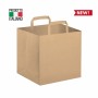 Shopping Bag per Take Away 26 x 16 x 31 cm in carta naturale riciclata