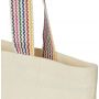 Rainbow Shopper Bag in recycled cotton 180 g/m² - 5L - Natural.