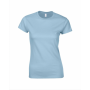 T-Shirt Soft StyleT Short Sleeve Crew Neck Jersey 100% Cotton. Woman. Gildan