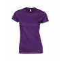 T-Shirt Soft StyleT Short Sleeve Crew Neck Jersey 100% Cotton. Woman. Gildan