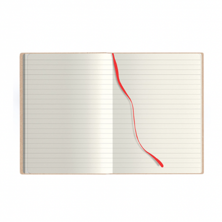 copy of des Notes/Notebook 14 x 21 cm, avec housse en coton et pages  blanches.