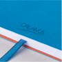 Notes 14 x 21 cm flessibile soft touch. Pagine a righe ed elastico in tinta. Flex note