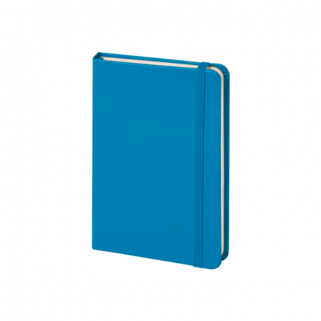 Notes/Notebook Midi-hardback 13 x 21 cm with elastic and ivory paper. Customizable with your logo!