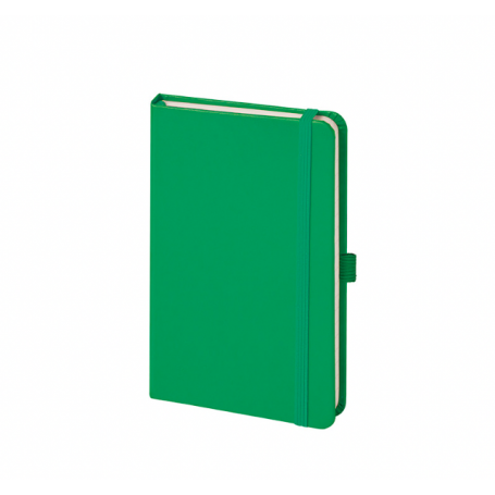 Notes/Notebook 13 x 21 cm with elastic band and inside pocket. Customizable with your logo!