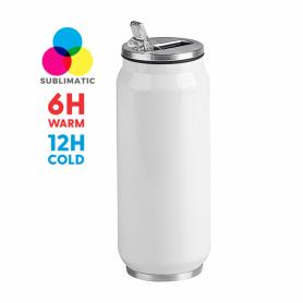 Thermal bottle subli 500 ml double layer. 12 hours cold - 6 hours hot