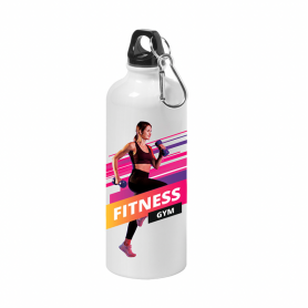 water Bottle Sublimation Aluminium 750ml with screw cap and housing, customizable color