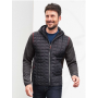 Giacca lavorata a maglia, easy care. Men's Knitted Hybrid Jacket. James & Nicholson