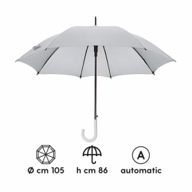 Automatic Umbrella is 105 x 86 cm "Rainbow". Customizable with your logo!