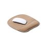 Cork mouse pad, with padded wrist rest to prevent joint pain. KAISHEN