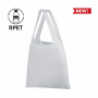 R-PET Shopping Bag 38 x 40 x 9 cm resealable in clutch bag. 210T. Cycle.