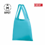 R-PET Shopping Bag 38 x 40 x 9 cm resealable in clutch bag. 210T. Cycle.