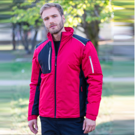 Tear-resistant waterproof ripstop polyester jacket, detachable sleeves. Ireland JRC