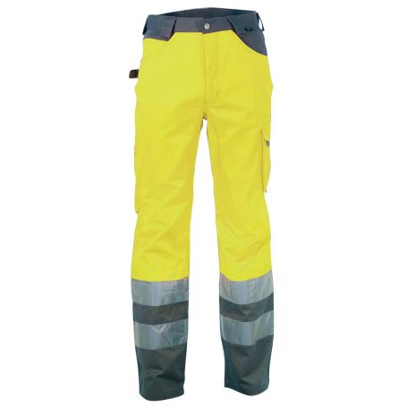 YELLOW RAY high visibility work trousers. Cofra. Unisex.
