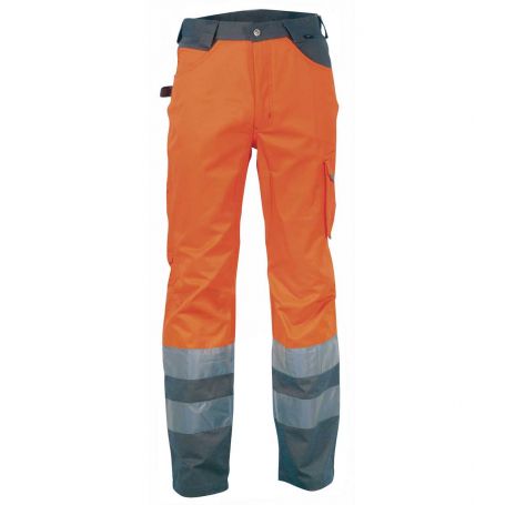 Pantalone alta visibilità ARANCIO da lavoro RAY. Cofra. Unisex.
