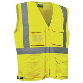 High visibility vest SEKI Yellow. Unisex. COFRA