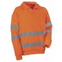 High visibility sweatshirt VISION Orange. Unisex. COFRA