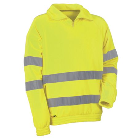 High visibility sweatshirt VISION Yellow. Unisex. COFRA